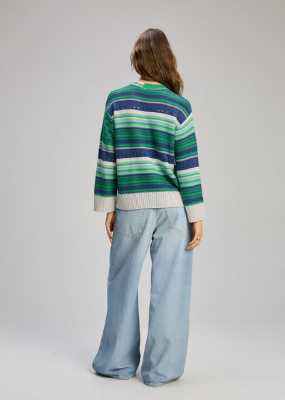 Zaket & Plover - Stripe Pop Jumper - Parsley (ZP8102)