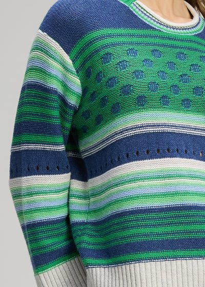 Zaket & Plover - Stripe Pop Jumper - Parsley (ZP8102)