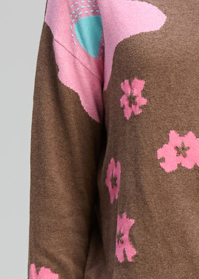 Zaket & Plover - Petal Play Cardi - Bark (ZP8121)