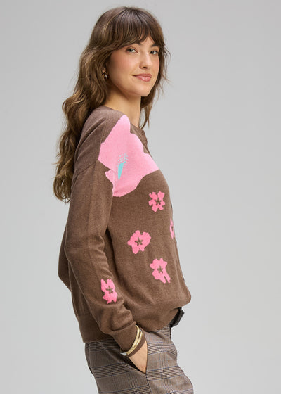 Zaket & Plover - Petal Play Cardi - Bark (ZP8121)