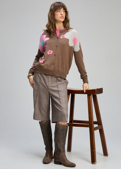Zaket & Plover - Petal Play Cardi - Bark (ZP8121)