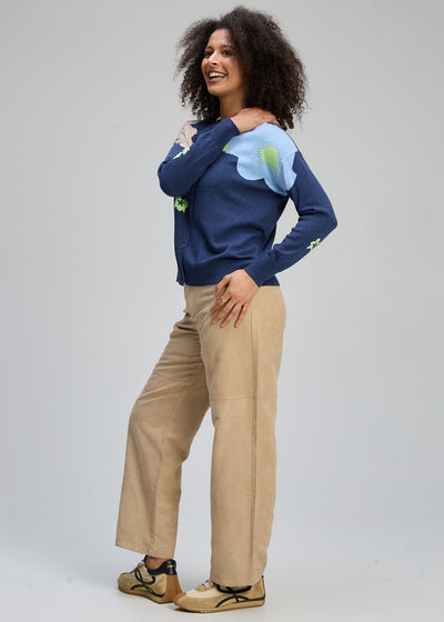 Zaket & Plover - Petal Play Cardi - Denim (ZP8121)