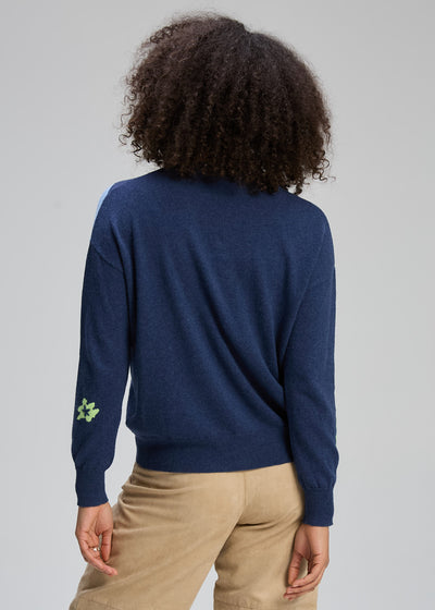 Zaket & Plover - Petal Play Cardi - Denim (ZP8121)