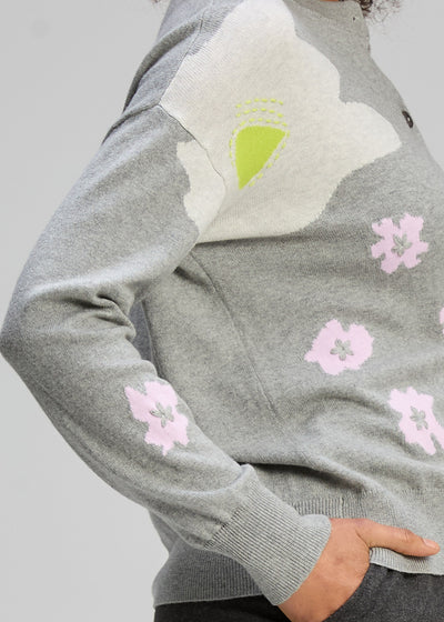 Zaket & Plover - Petal Play Cardi - Marl (ZP8121)