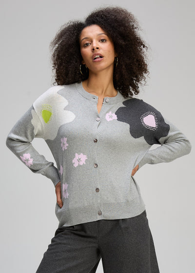 Zaket & Plover - Petal Play Cardi - Marl (ZP8121)