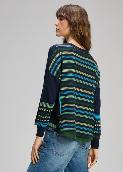Zaket & Plover - Textured Swing Jumper - Dark Denim (ZP8126)
