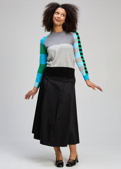 Zaket & Plover - Colour Block Jumper - Marl (ZP8127)