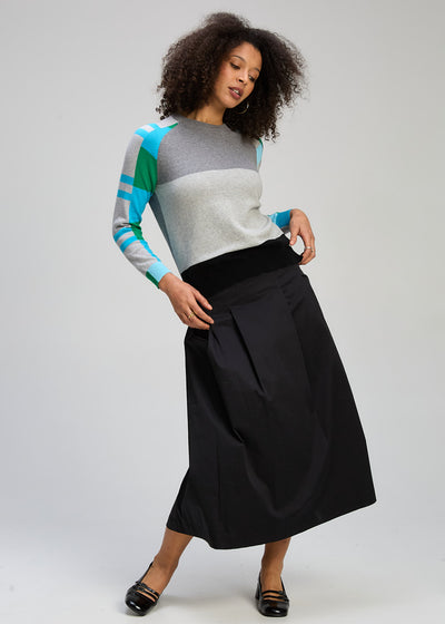 Zaket & Plover - Colour Block Jumper - Marl (ZP8127)