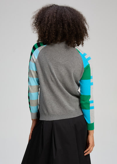 Zaket & Plover - Colour Block Jumper - Marl (ZP8127)