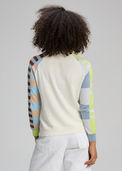 Zaket & Plover - Colour Block Jumper - White (ZP8127)