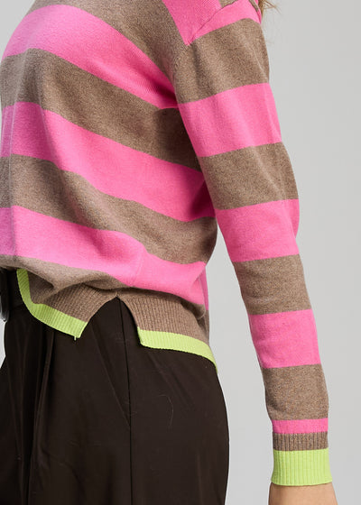 Zaket & Plover - Stripe Clash - Walnut (ZP8133)