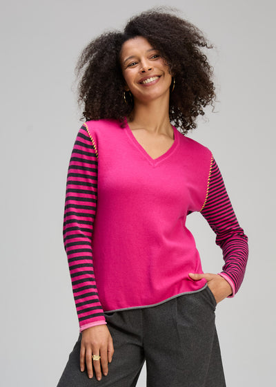 Zaket & Plover - Varied Stripe - Magenta (ZP8134)