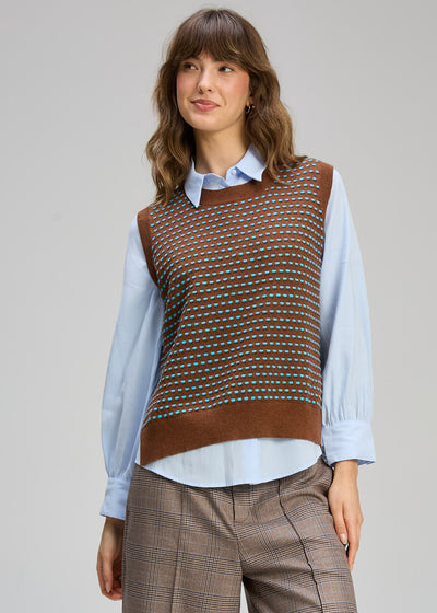 Zaket & Plover - Textured Tank - Coffee (ZP8137)