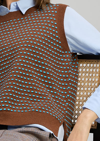 Zaket & Plover - Textured Tank - Coffee (ZP8137)