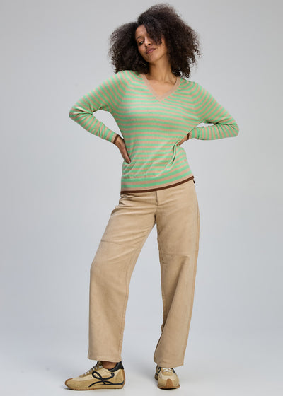 Zaket & Plover - Stripe V Essential - Oat (ZP8142)