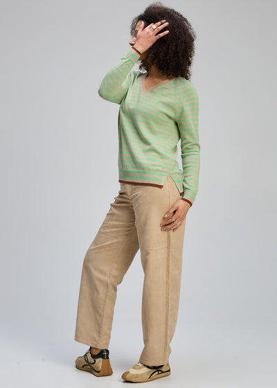 Zaket & Plover - Stripe V Essential - Oat (ZP8142)
