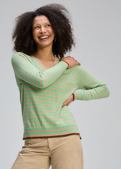 Zaket & Plover - Stripe V Essential - Oat (ZP8142)