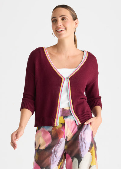 Zaket & Plover - Crochet Trim Cardi