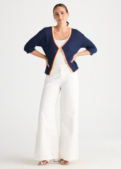 Zaket & Plover - Crochet Trim Cardi