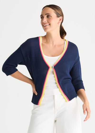 Zaket & Plover - Crochet Trim Cardi