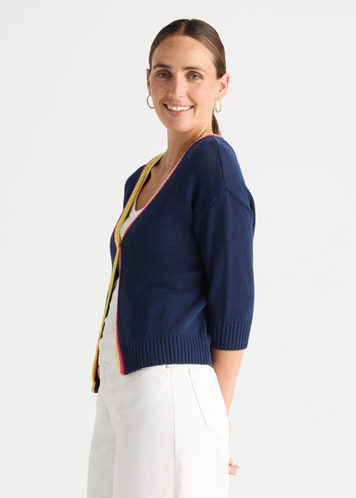 Zaket & Plover - Crochet Trim Cardi
