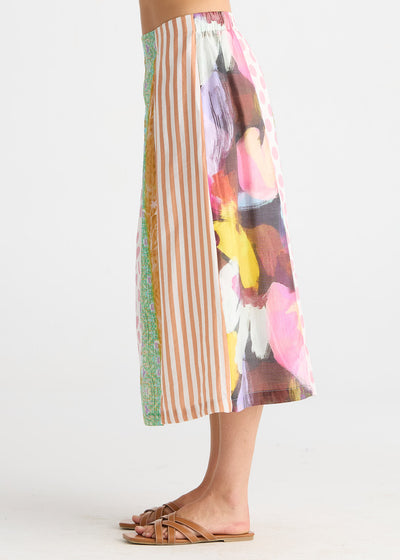 Zaket & Plover - Pattern Clash Skirt - Jumble Panel