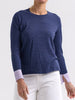 Zaket & Plover - Elbow Patch Jumper - Denim -ZP7707
