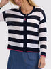 Zaket & Plover - Pointelle Zip Cardi - ZP7718 Navy