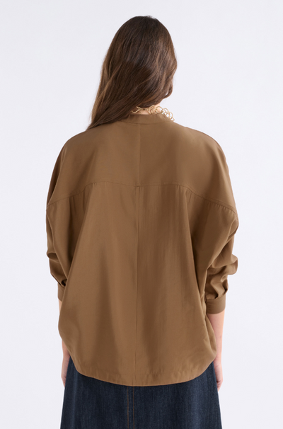 Elk - Ahren Shirt - Dark Toffee