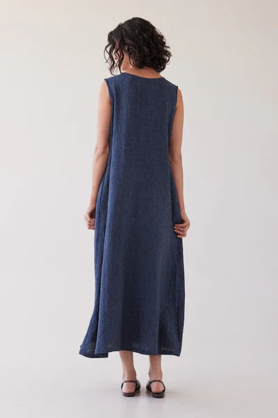 Eva's Sunday - Albert Reversible Dress - Navy