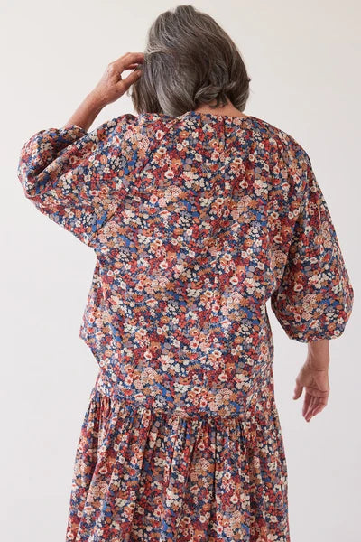 Eva's Sunday - Antonette Puff Sleeve Top - Thorpe Liberty