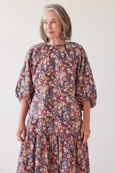 Eva's Sunday - Antonette Puff Sleeve Top - Thorpe Liberty