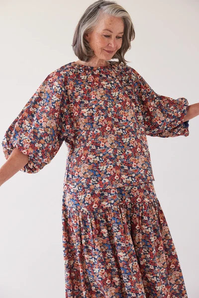 Eva's Sunday - Antonette Puff Sleeve Top - Thorpe Liberty