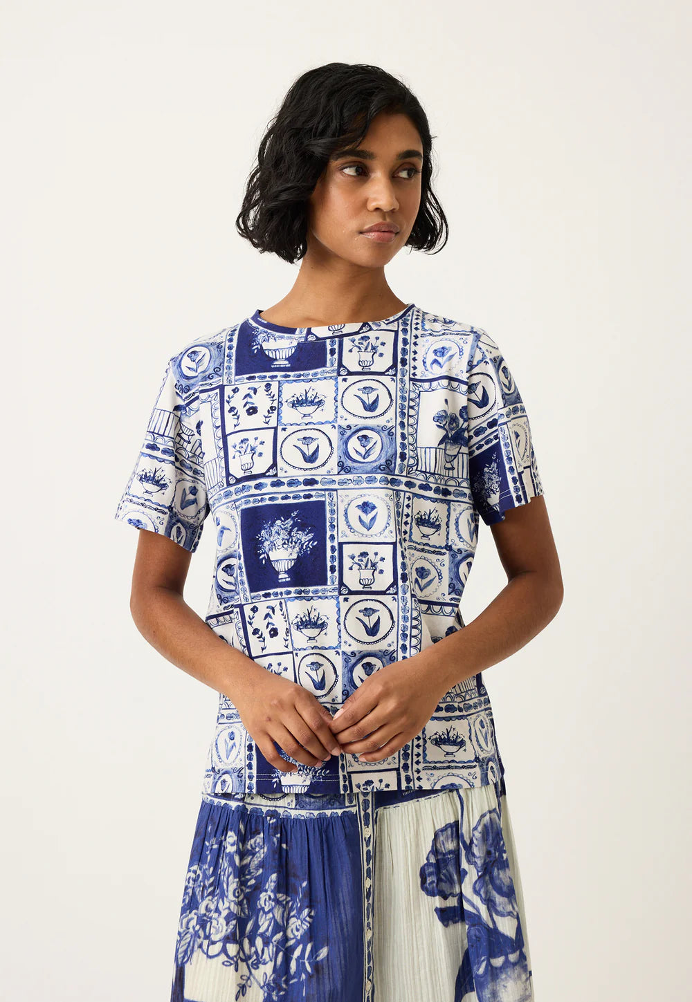 Nancybird - Apollo Tee - Lyon Tile - S26-A19LT