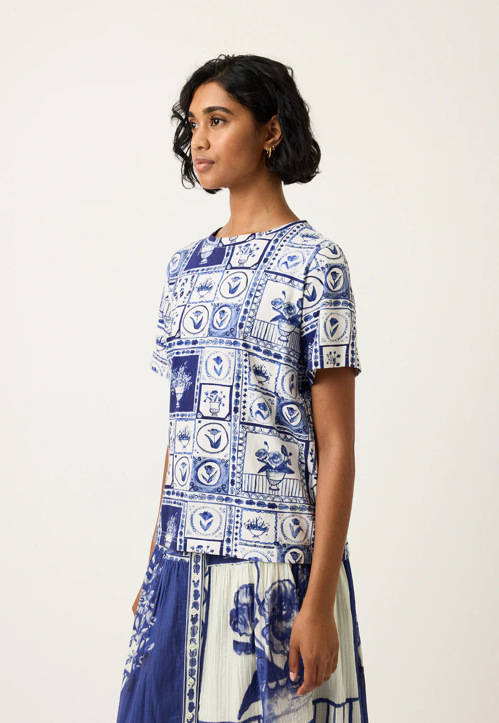 Nancybird - Apollo Tee - Lyon Tile - S26-A19LT