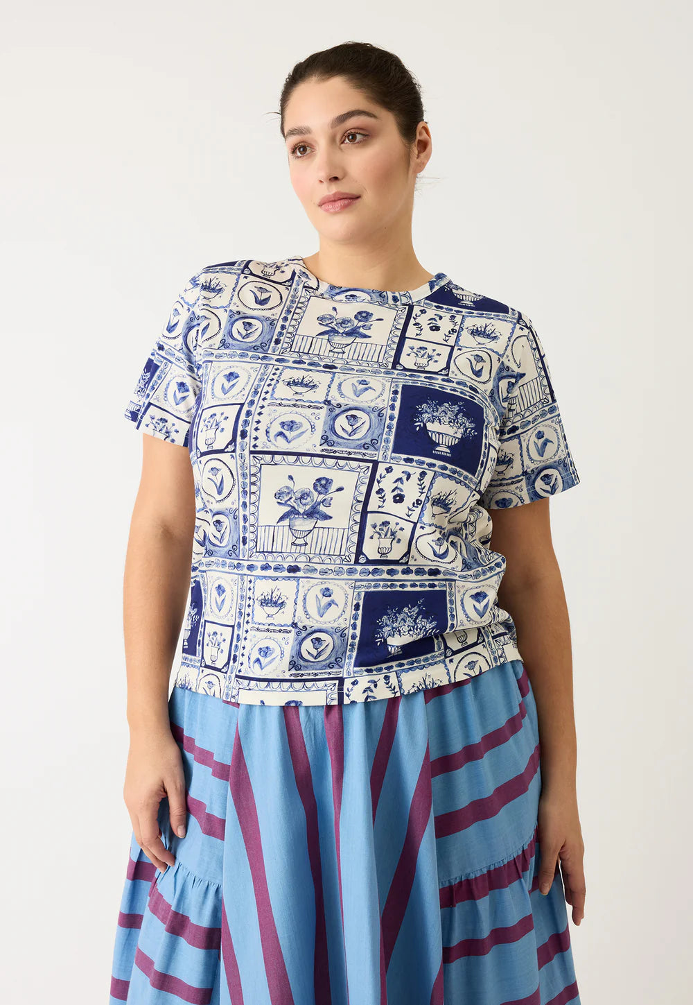 Nancybird - Apollo Tee - Lyon Tile - S26-A19LT