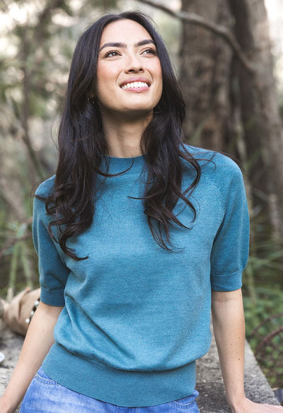 Humidity - Aurora Top - Turquoise - HW26307