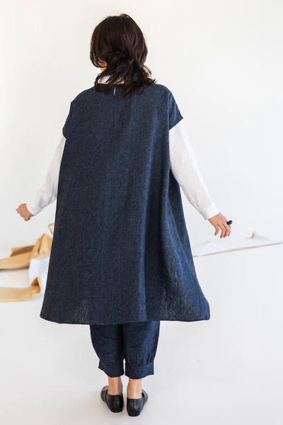 Eva's Sunday - Aurora Top - Navy - EST335-NAVY