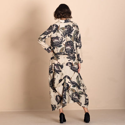 Megan Salmon - Black Roses Tailored Birdie Jacket