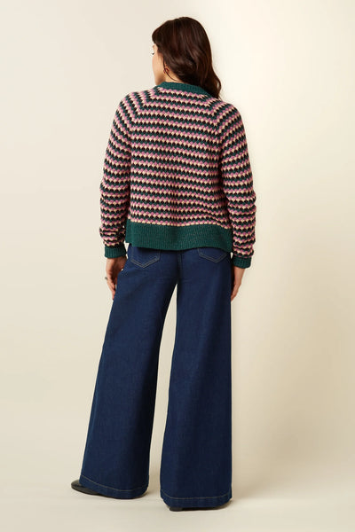 King Louie - Blanca Cardi Flora - Pine Green - 09822-200AW26