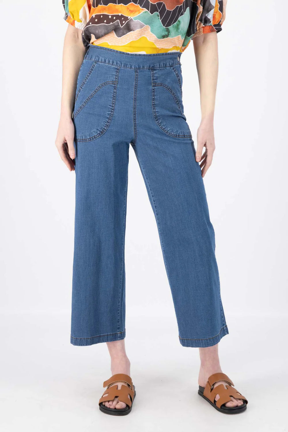 Olga De Polga - Peggy Ligera Pants Light Wash In Summer Denim