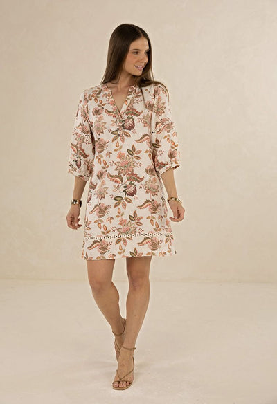 Humidity - Bohemian Rose Shift Dress