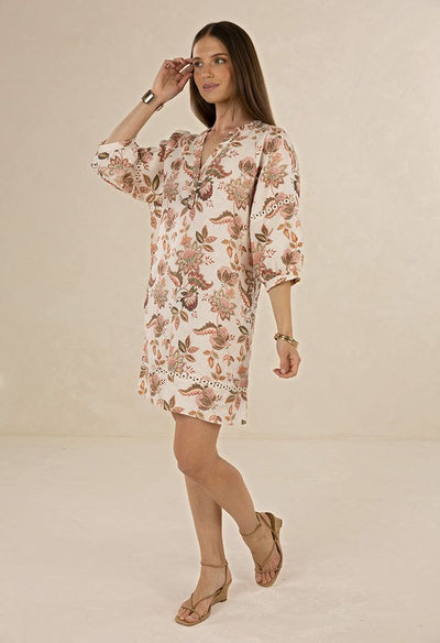 Humidity - Bohemian Rose Shift Dress