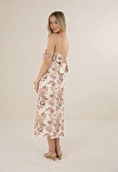 Humidity - Bohemian Rose Strappy Dress
