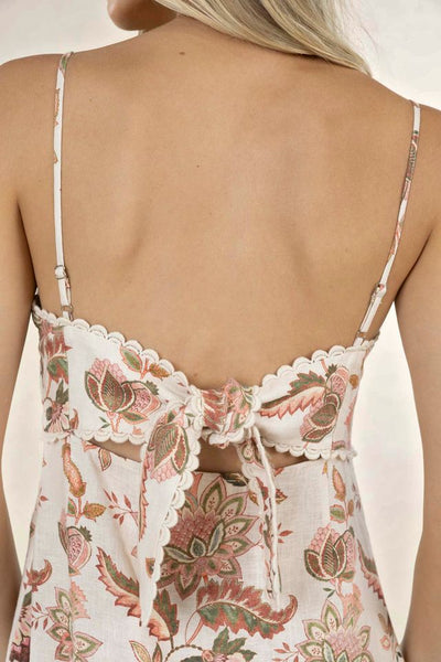 Humidity - Bohemian Rose Strappy Dress