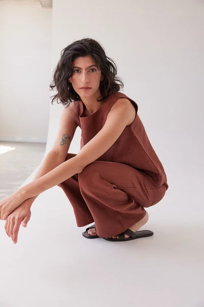 Evas Sunday - Bowie Wide Leg Pant Brick