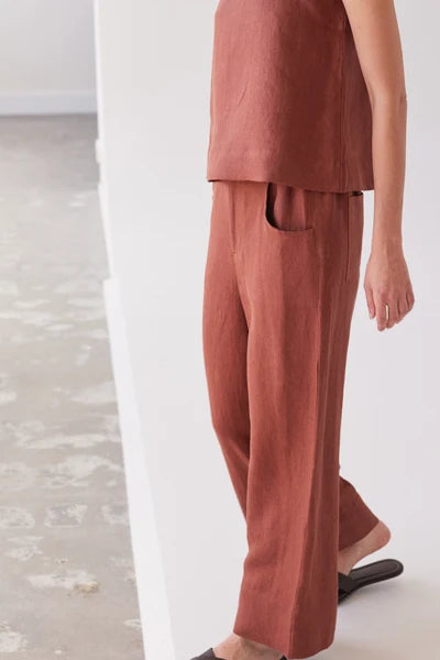 Evas Sunday - Bowie Wide Leg Pant Brick