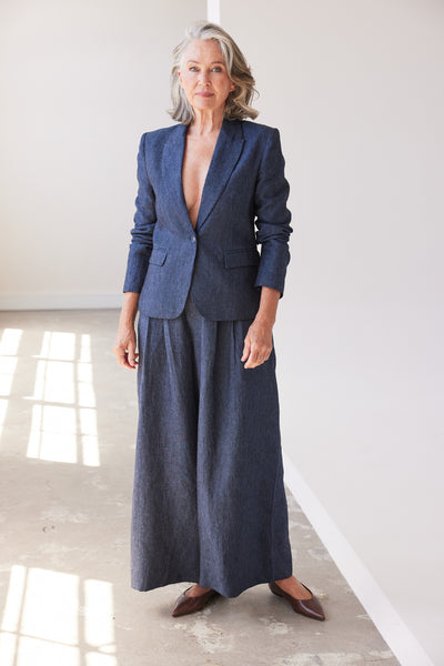 Eva's Sunday - Brooklyn Fitted Blazer - Navy