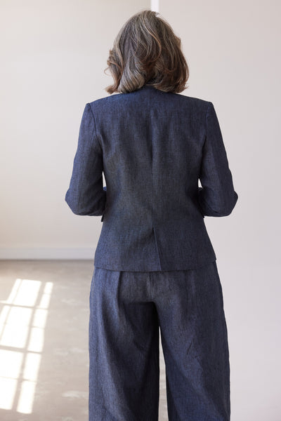 Eva's Sunday - Brooklyn Fitted Blazer - Navy