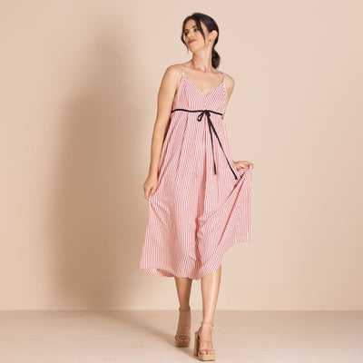 Megan Salmon - Candy Stripe Molly Petticoat - Red - M8624